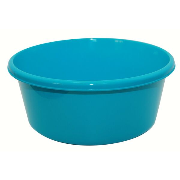 Таз IDEA, круглый, бирюзовый, пластик, 11л