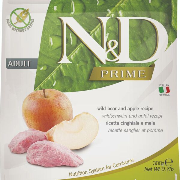 Сухой корм для кошек Farmina N&d prime Boar & Apple беззерновой кабан, яблоко 300 г