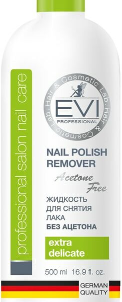 Жидкость для снятия лака EVI professional без ацетона 500мл