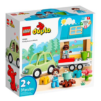 

Конструктор Lego детский Duplo Семейный дом на колесах 10986
