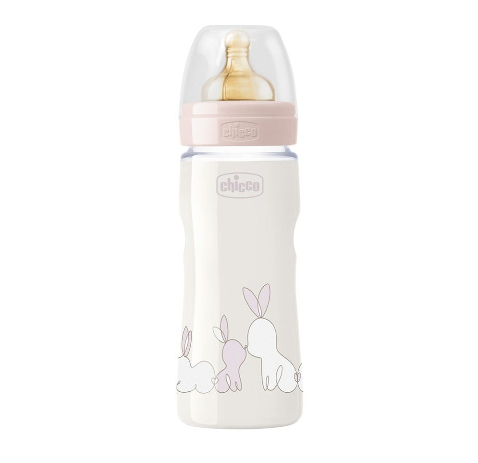 

Бутылочка Original Touch Girl 4 мес. + латексная соска, РР, Chicco, 330 мл, Италия