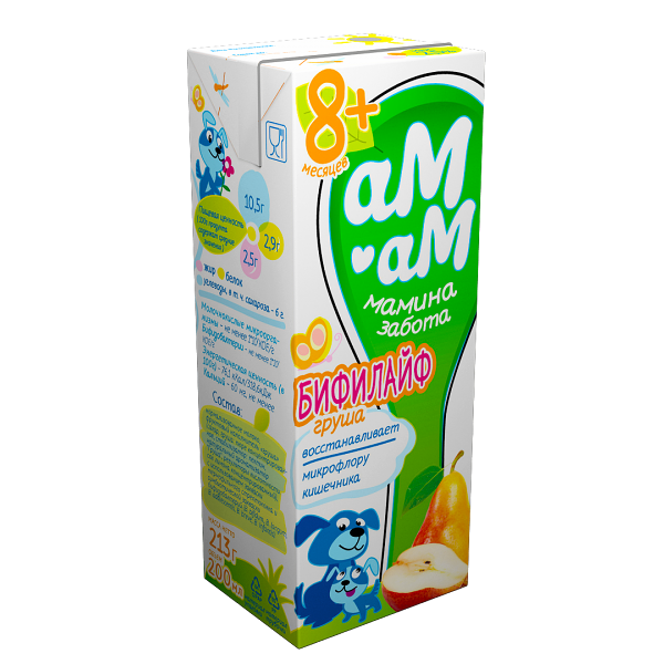 Бифилайф Ам-Ам мамина забота груша 2.5 %