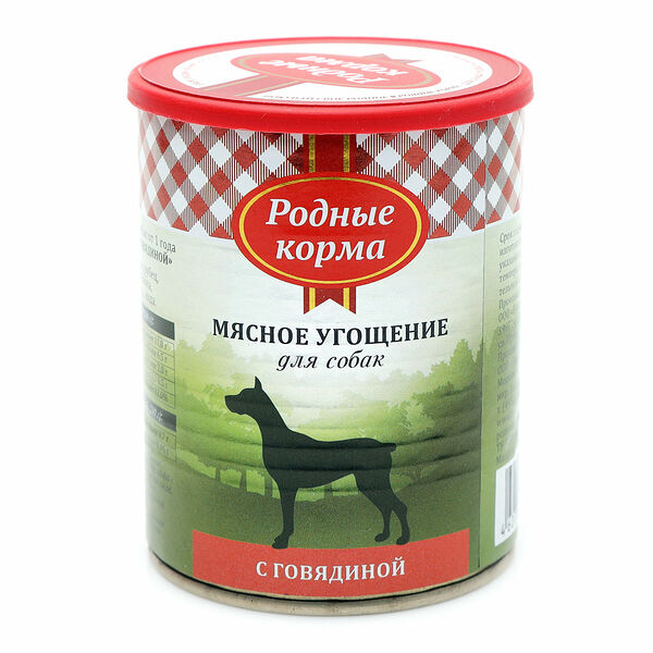 Корм для собак Мясное угощение с говядиной ТМ Родные корма