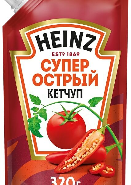 Кетчуп Heinz Супер острый 320г
