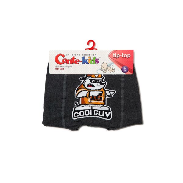 Колготки детские CONTE-KIDS TIP-TOP, р.80-86 (14), 496 темно-серый 4С-01СП