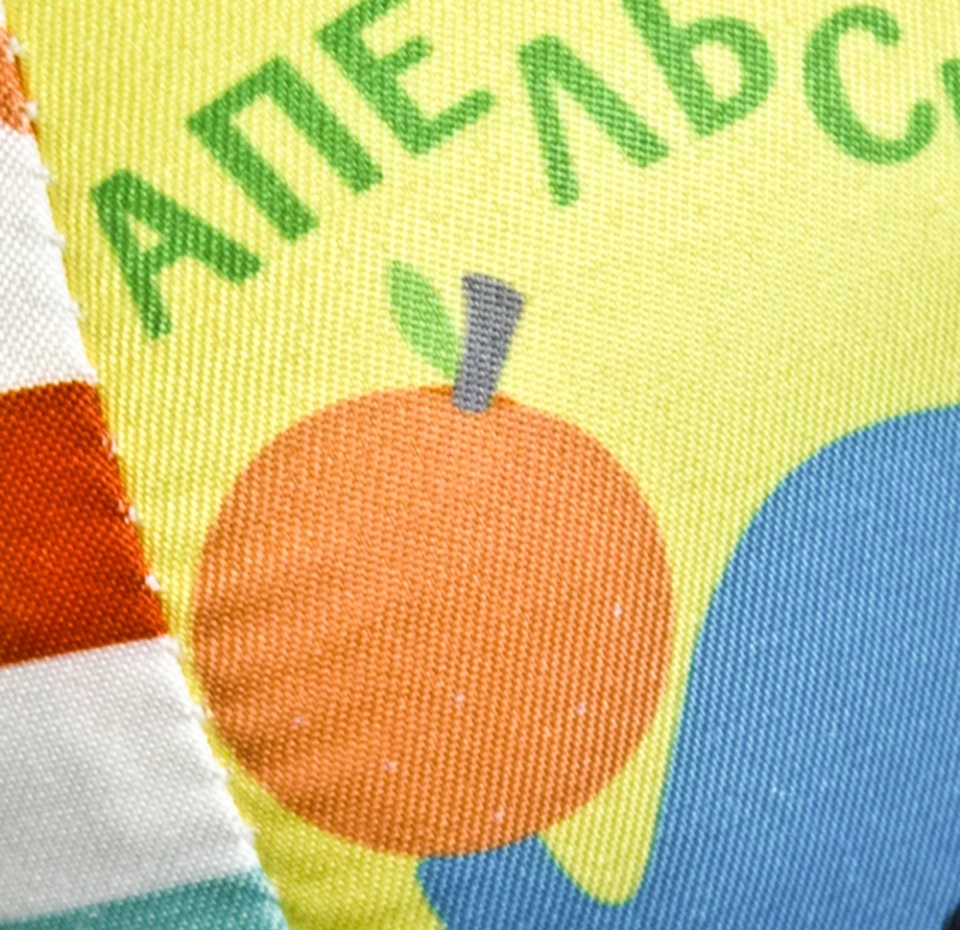 

Мячик-погремушка Fisher-Price "Фрукты" 6 секций, развивающая мягкая игрушка 0+, Китай