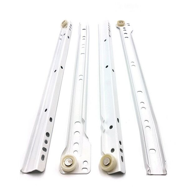 Направляющие для ящиков шариковые, 40 см, белый TECH-KREP