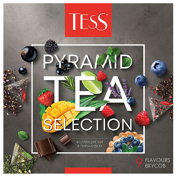 Чай Tess 82г подарочный набор 9 видов чая