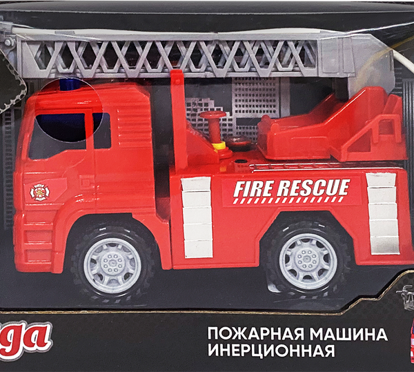 Игрушка инерционная BIGGA Пожарная машина со световыми и звуковыми эффектами Арт. ZH100208