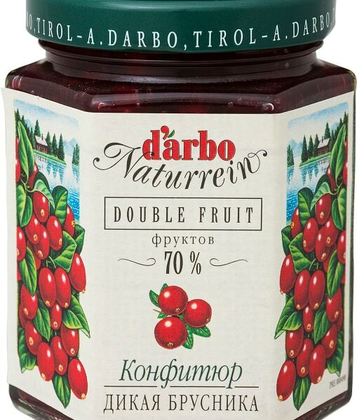 Конфитюр Darbo Naturrein Дикая Брусника 200г