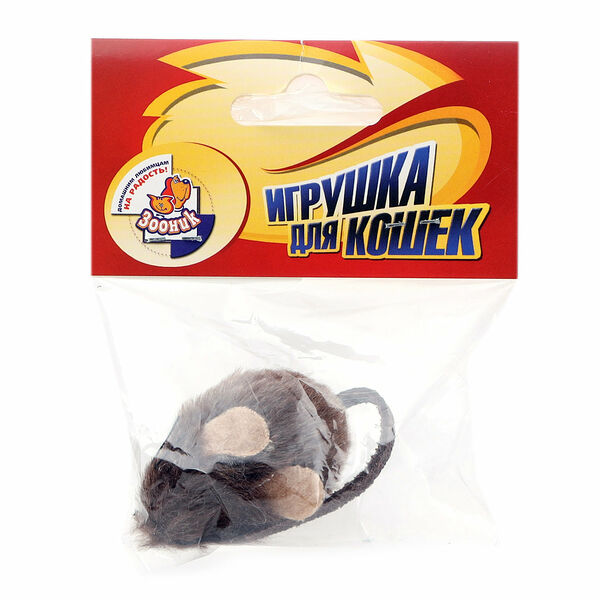 Игрушка для кошек Зооник мышь меховая