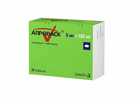 Апроваск таблетки 5 мг + 150 мг 28 шт