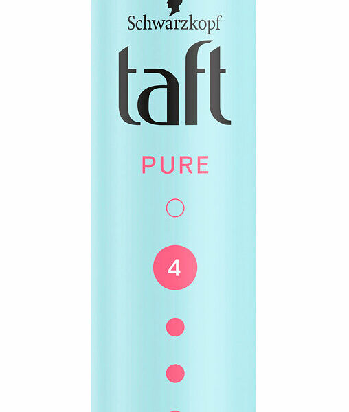 SCHWARZKOPF & HENKEL Лак для волос Taft Ultra Pure без силикона и отдушек сверхсильной фиксации, 250 мл