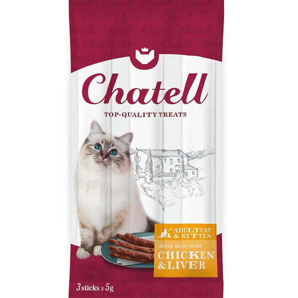 Лакомство для кошек и котят с цыплёнком и печенью (3 шт.)