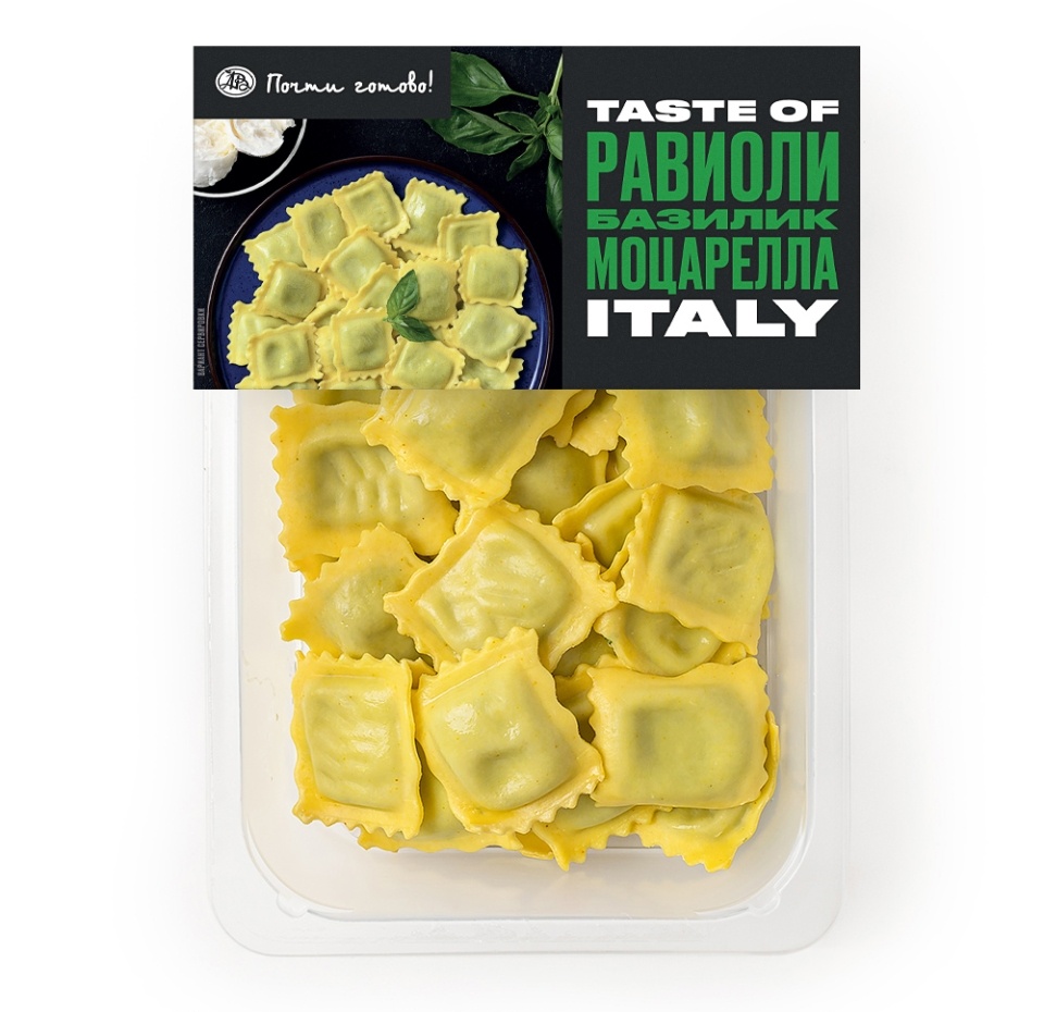 

Равиоли с моцареллой и базиликом, Taste of, Почти готово, 250 г
