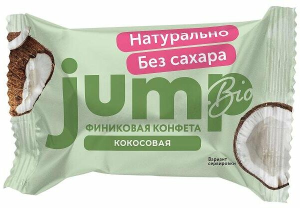 Конфета финиковая Jump.Bio Кокос без сахара
