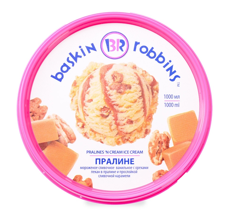 

Мороженое Baskin Robbins Пралине 1 л