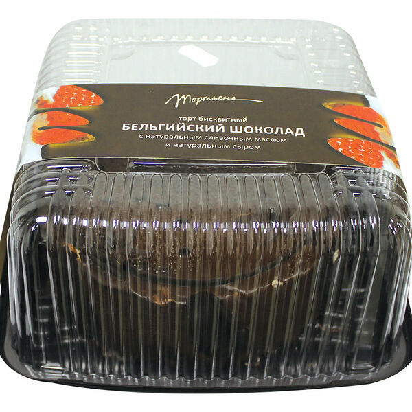 Торт бисквитный - бельгийский шоколад ТМ Тортьяна