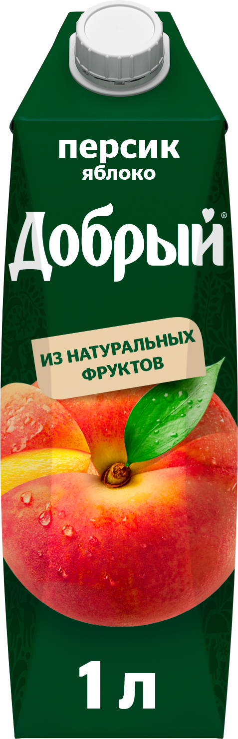 

Нектар Добрый Персик-Яблоко 1л