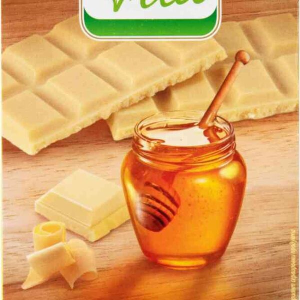 Шоколад белый на меду Глобус Вита