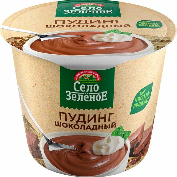 Пудинг молочный Село Зелёное шоколадный 3% 120г
