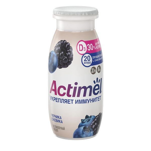 Продукт кисломолочный Actimuno Черника-ежевика 1,5% 95г