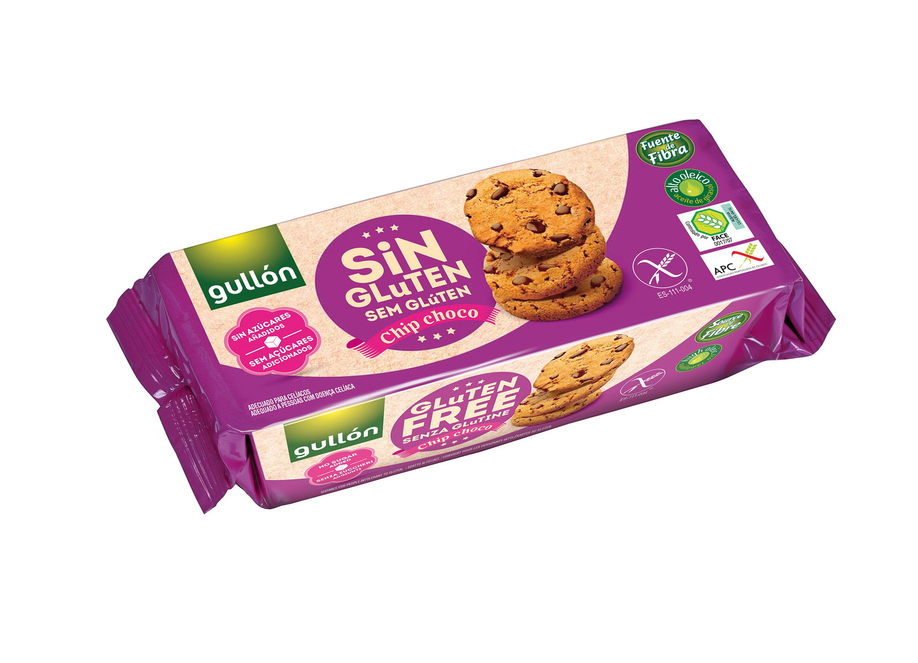 

Печенье Gullon Choco Chip без глютена, 130 г