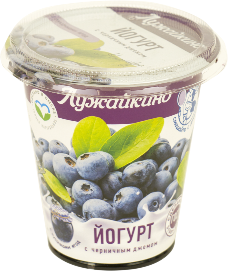 

Йогурт Лужайкино Черника 2,5% 290 г