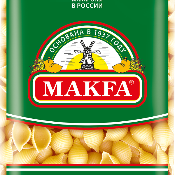 Макаронные изделия Ракушки Makfa