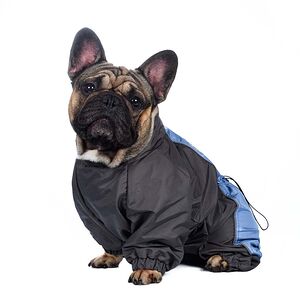 Комбинезон теплый для собак средних пород Французский бульдог 40x50x68см 3XL синий (мальчик)