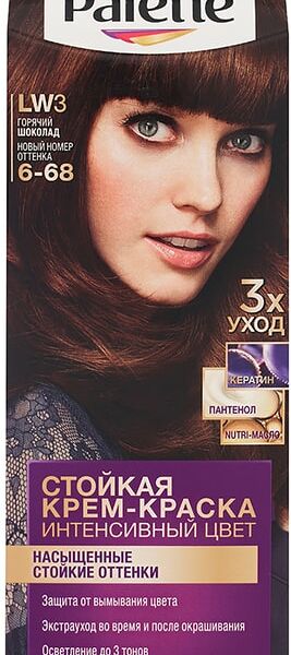 Крем-краска для волос Palette LW3 (6-68) Горячий шоколад 110мл