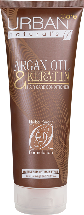 

Кондиционер для волос Urban Care Natural's с аргановым маслом и кератином, 250мл