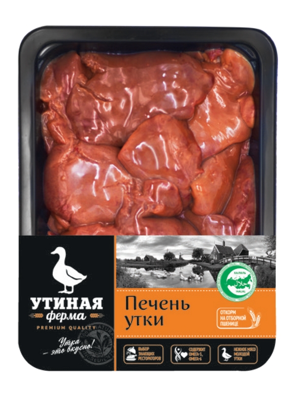 

Печень утки Утиная ферма охлаждённая вес