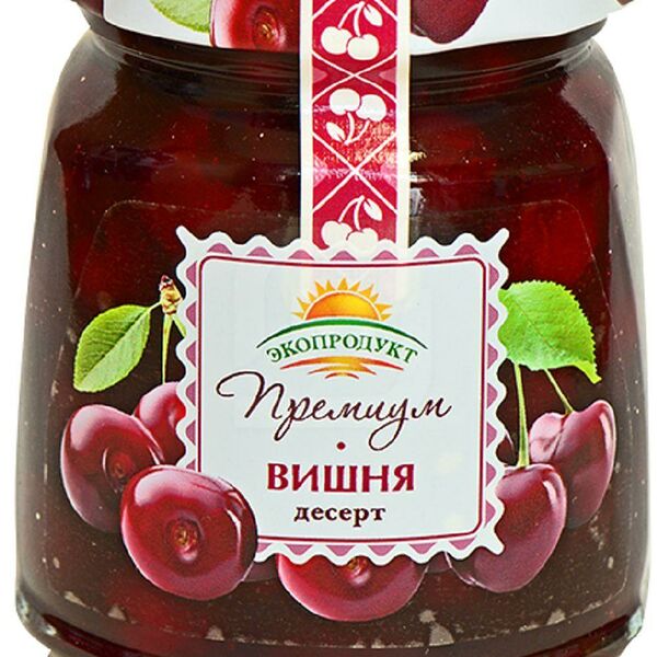 Десерт Экопродукт Вишня премиум без косточки 330г