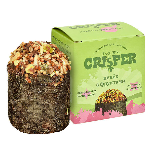 Лакомство для грызунов MR.Crisper Пенек с фруктами
