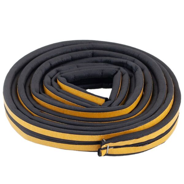 Уплотнитель резиновый PROFITRAST, профиль Р, 6м, черный