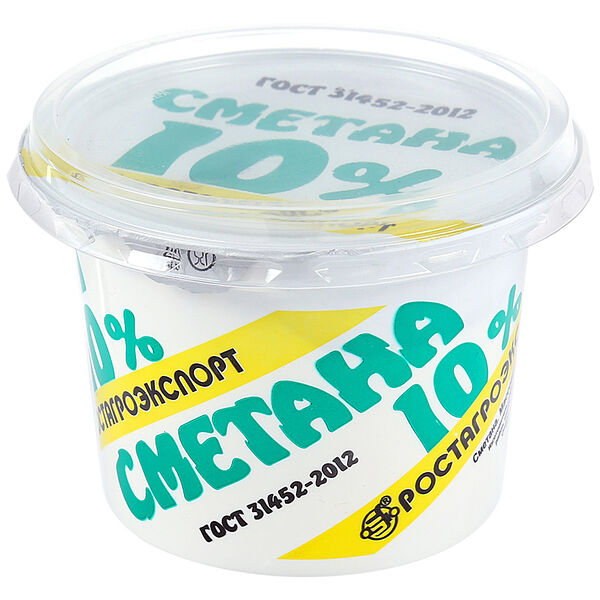 Сметана Ростагроэкспорт 10%