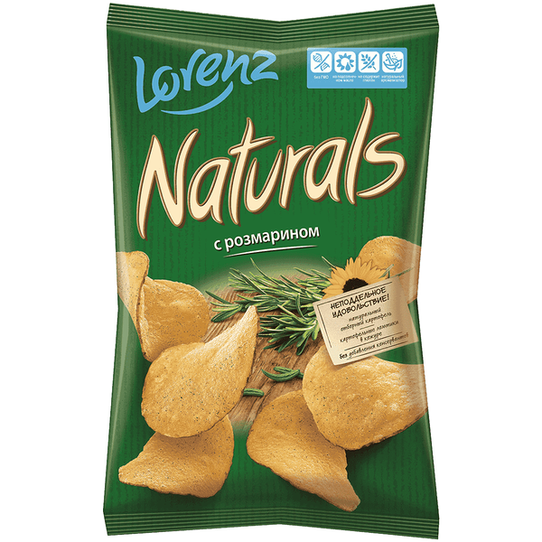 Чипсы картофельные Naturals с розмарином 100 г