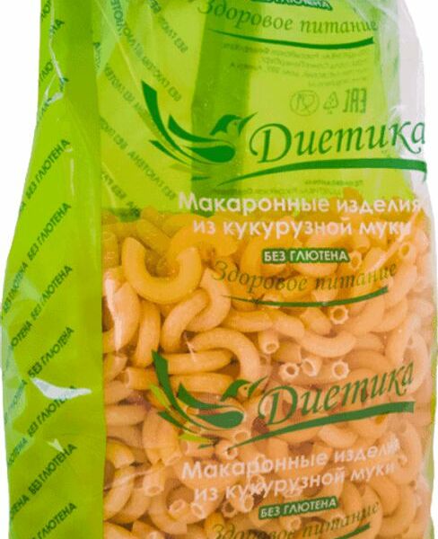 Макароны Диетика рожок средний из кукурузной муки средний, 300г