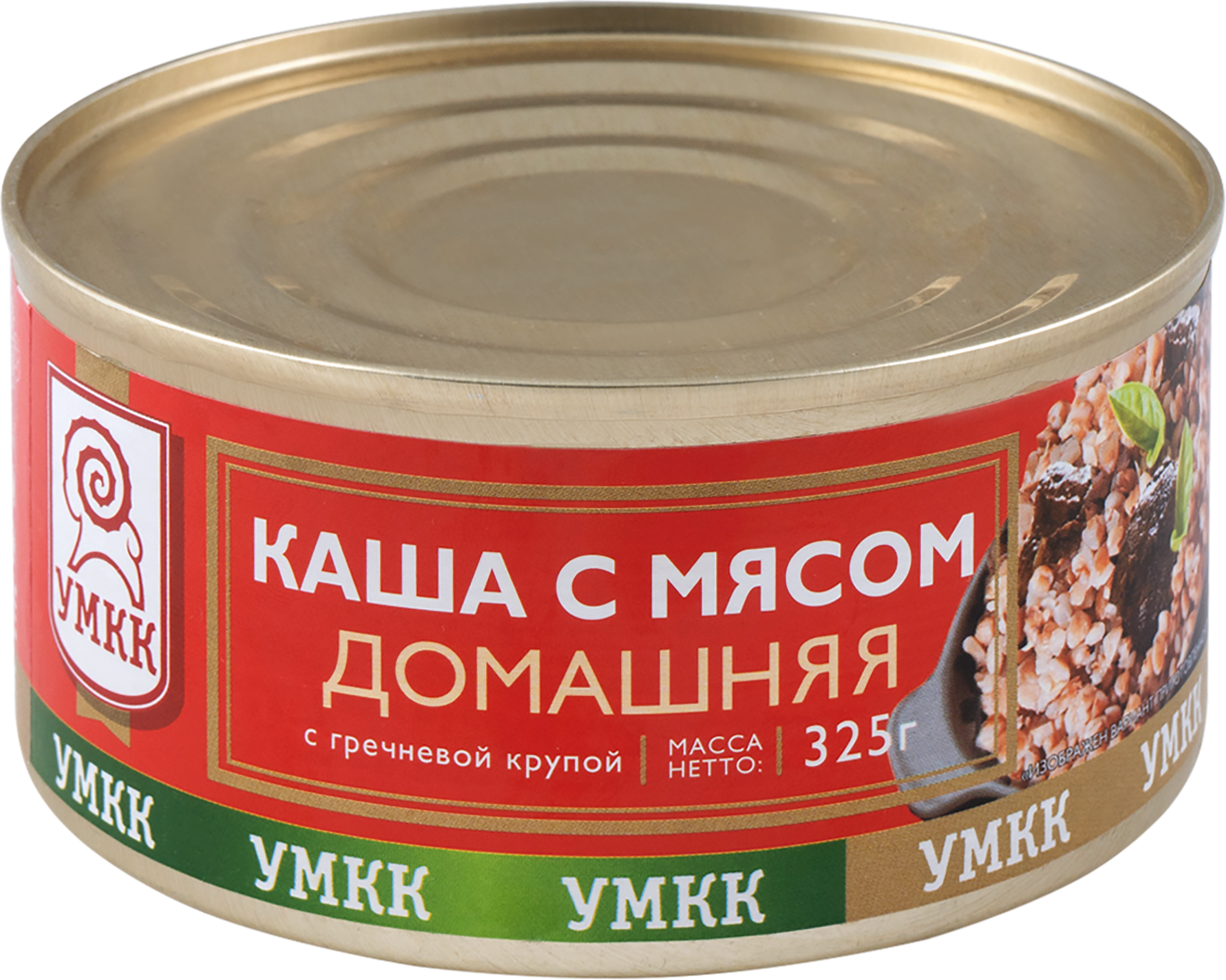 

Каша гречневая УМКК Домашняя, с мясом, 325г