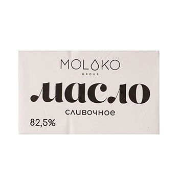 Масло Традиционное 82,5% сладкосливочное несоленое ТМ Moloko Group (Молоко Груп)