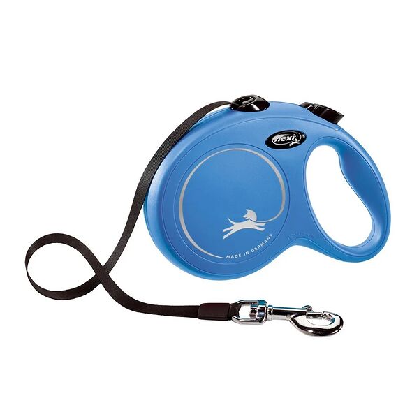 Flexi рулетка New Classic для собак до 50 кг (5 м лента) L, Синий