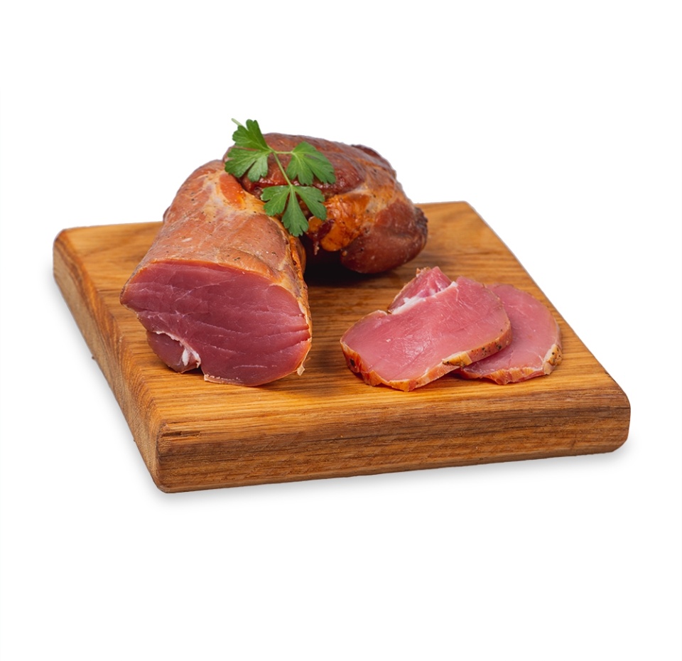 

Вырезка свиная Мясо. Соль. Специи сырокопченая