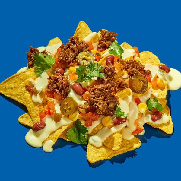 Начос овощи с курицей