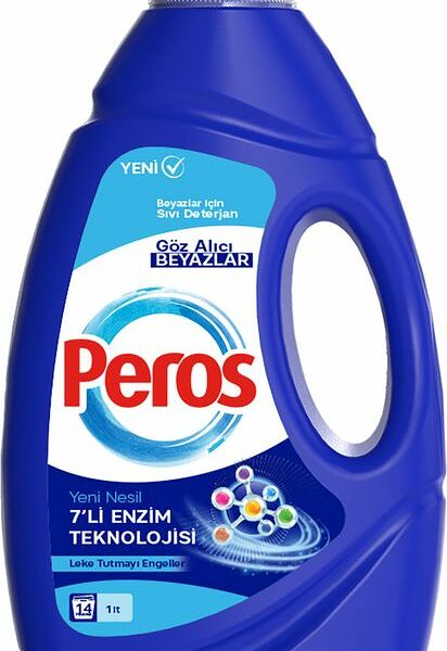 Cредство для стирки Peros жидкое для белого белья и одежды 1л