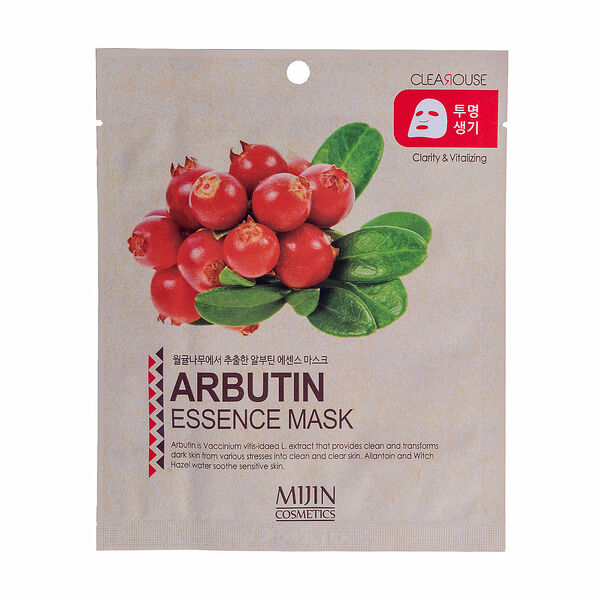 Маска для лица арбутин тканевая ТМ Mijin (Мижин)