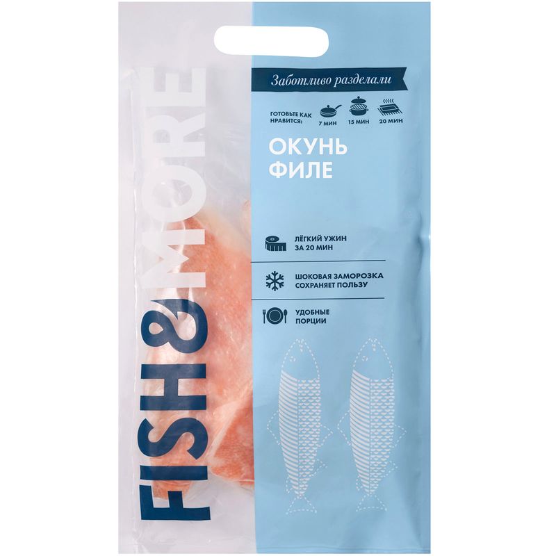 

Окунь морской замороженный Fish&More филе 500 г