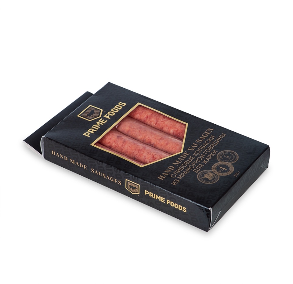

Колбаски Prime Foods из мраморной говядины для жарки со сливой 370 г