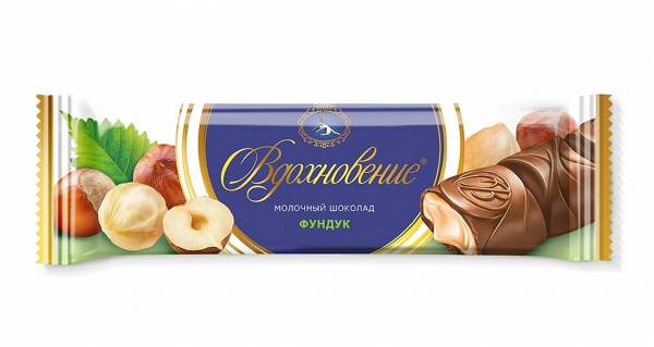 Батончик Вдохновение молочный с фундуком 40г