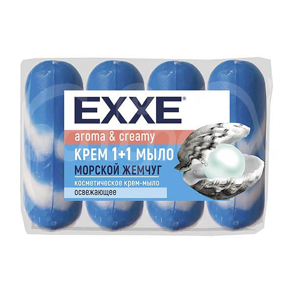 Крем-мыло Exxe 4шт*90гр Морской жемчуг
